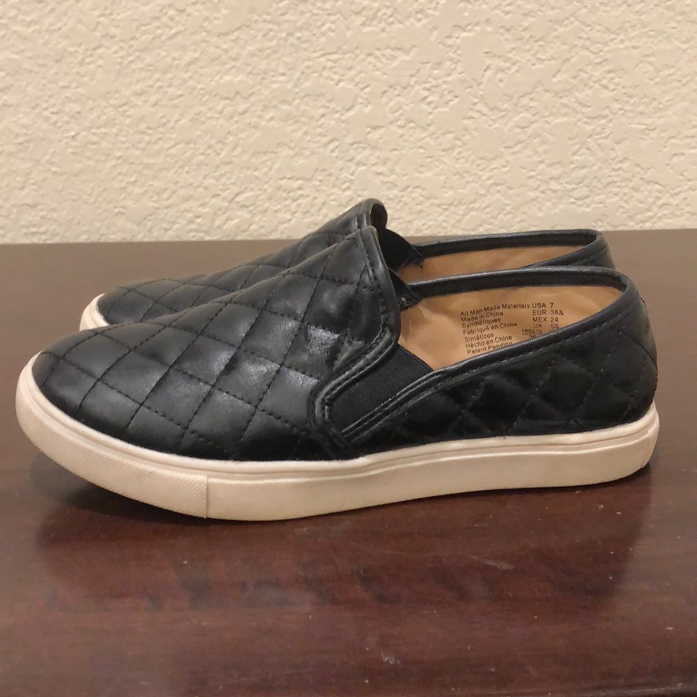 Black slip ons